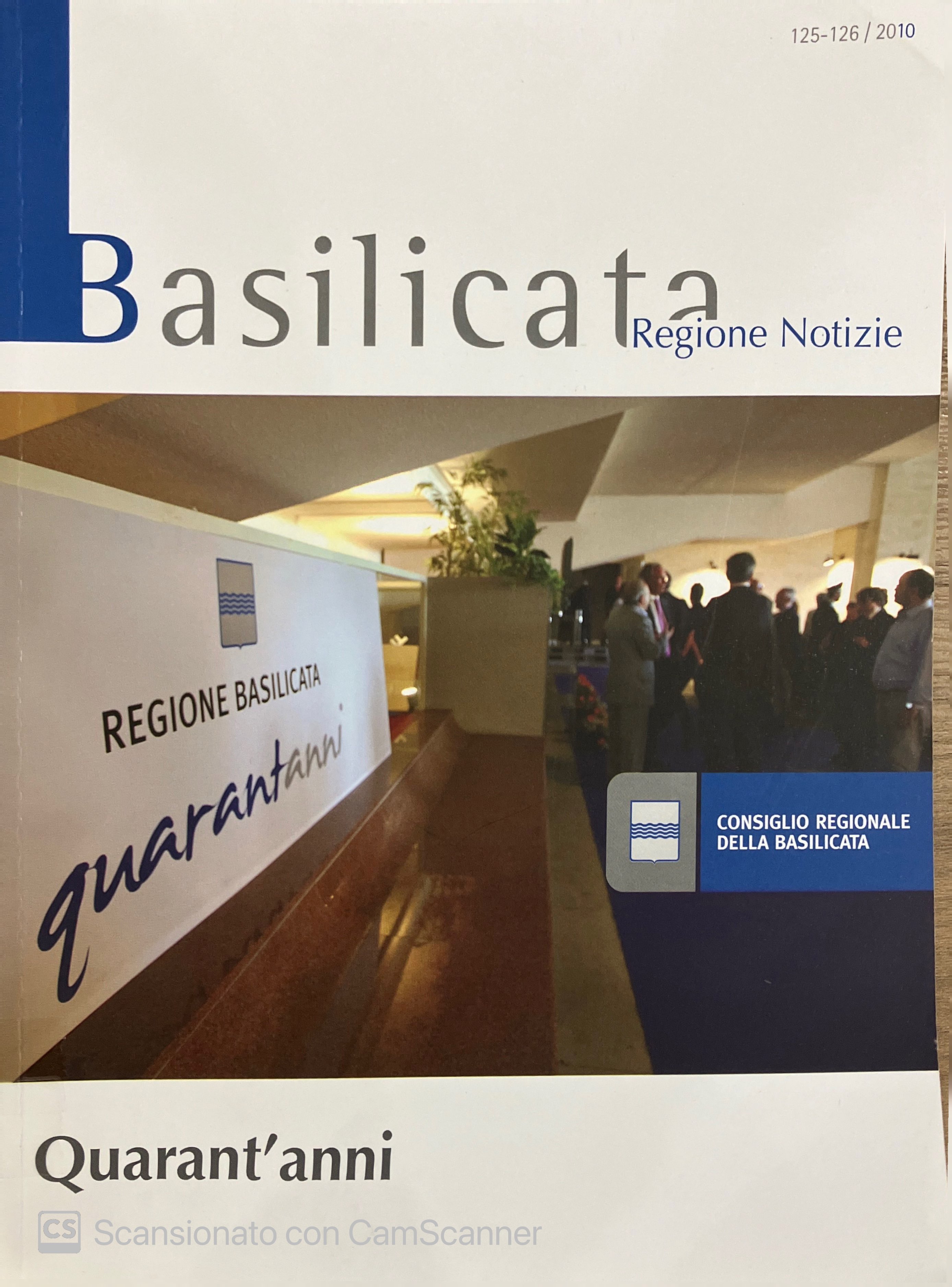 BASILICATA REGIONE NOTIZIE - Quarant' anni 125-126_2010